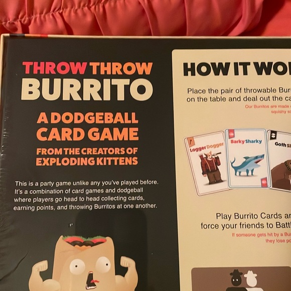 ✨BNIB Throw Throw Burrito Dodgeball Card Game FOR FAMILY & GROWN UP GAME NIGHT🌯 - Picture 9 of 14